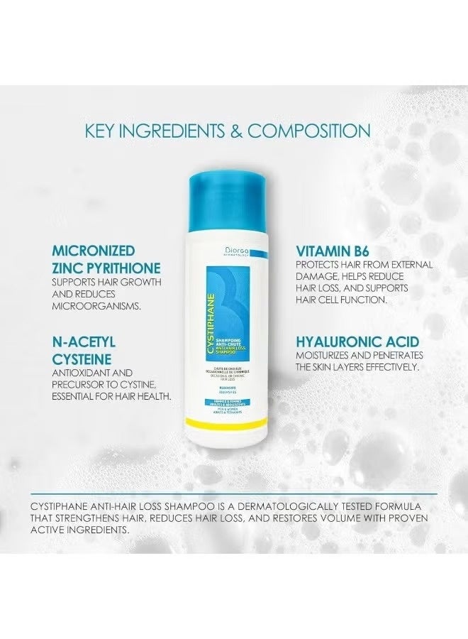 Biorga Cystiphane Normalizing Anti-Dandruff S Shampo for Dry and Oily Dandruff 200 ml - Image 2